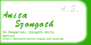 anita szongoth business card